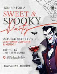 Bianco Halloween Party Flyer Template