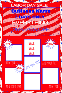 red white blue template | PosterMyWall