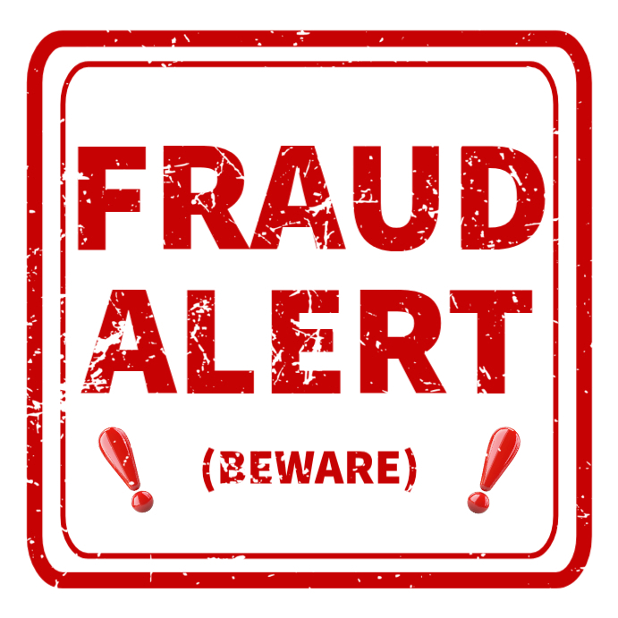 Plantilla de Blanco Fraud Alert Instagram Ad | PosterMyWall