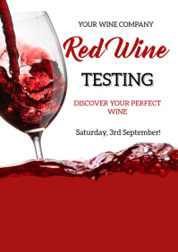 Red Wine Day  A4 template