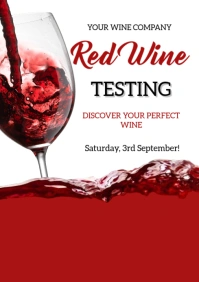 Red Wine Day  A4 template