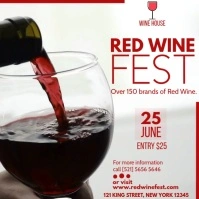 RED WINE FEST Square (1:1) template