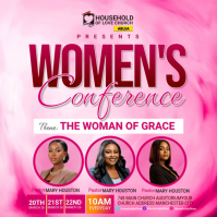 Red Women's Conference Instagram Post template