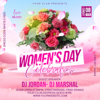 Red Women's Day Celebration Instagram Post template
