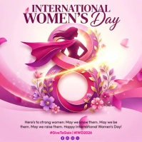 Red Womens Day Instagram Post template