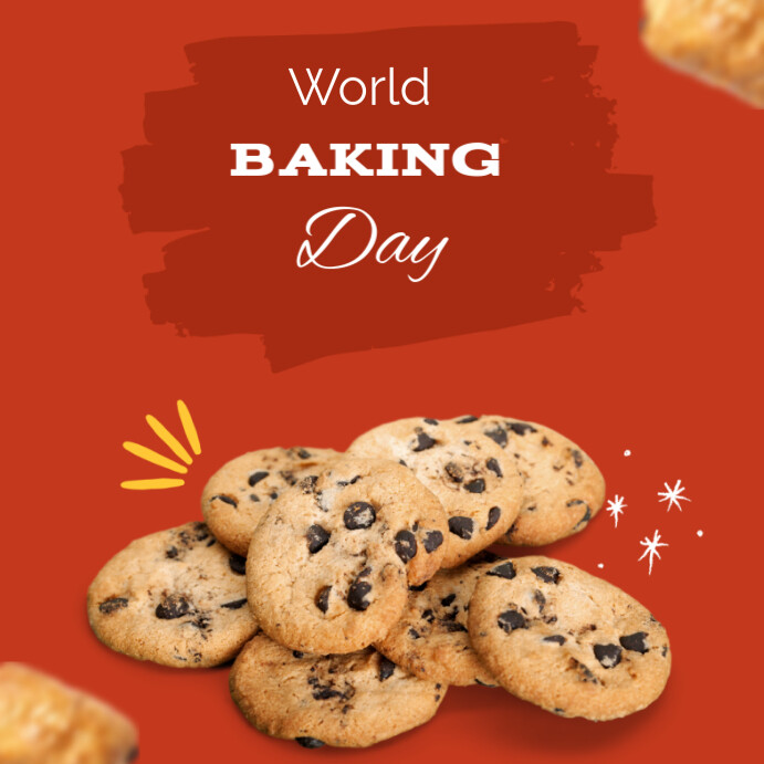 Plantilla de Red World Baking Day Instagram Post | PosterMyWall