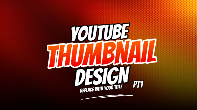Red YouTube Thumbnail Design YouTube Thumbnail Template | PosterMyWall