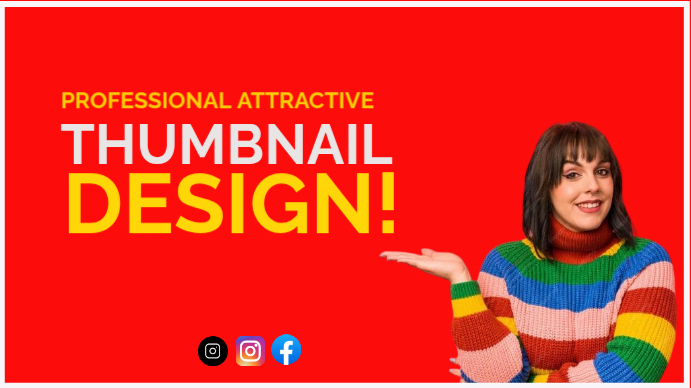 Red YouTube Thumbnail Design YouTube Thumbnail Template | PosterMyWall