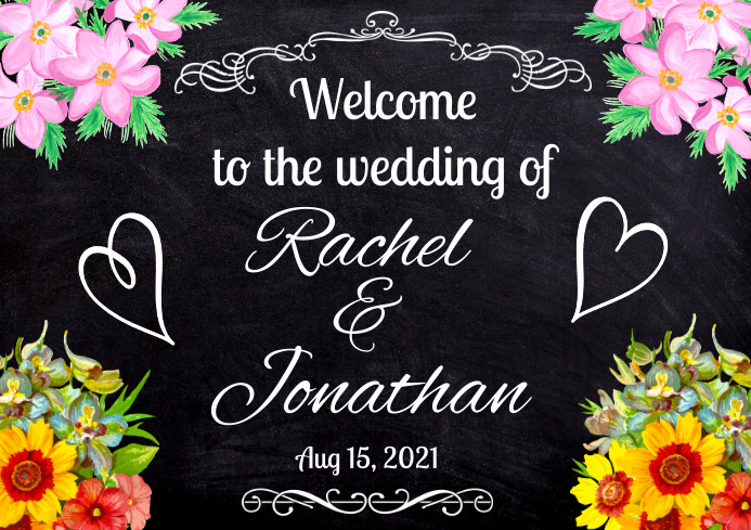 Redbubble wedding wall poster Template A1