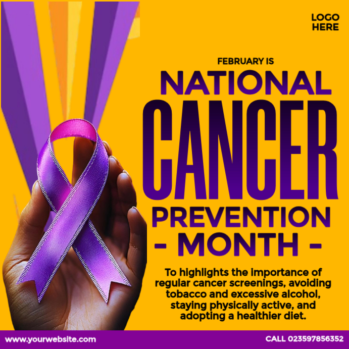 Reduce Your Cancer Risk Ad Template | PosterMyWall