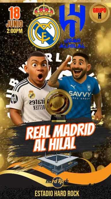 Reels mundial de clubes 2025 template