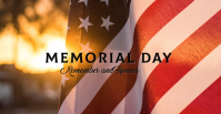 Brown Memorial Day Facebook begivenhed cover Template