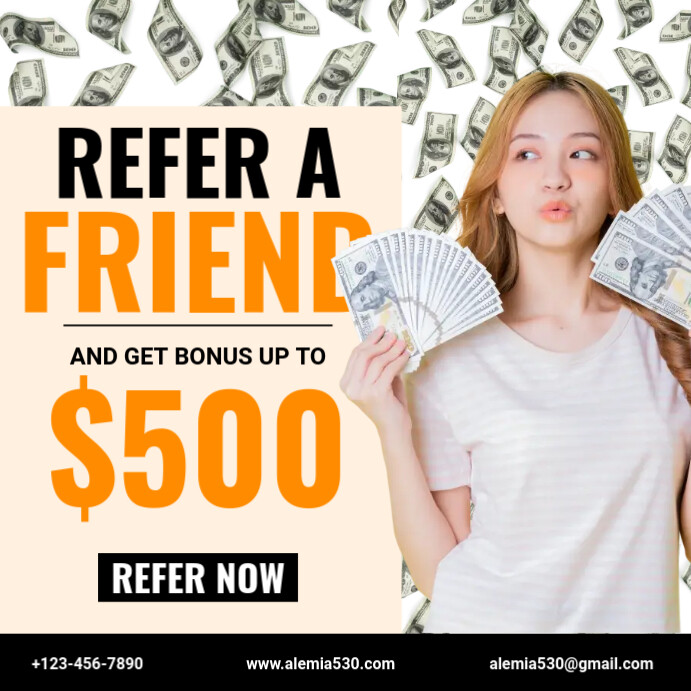 Refer A Friend Template PosterMyWall Refer A Friend Template PosterMyWall