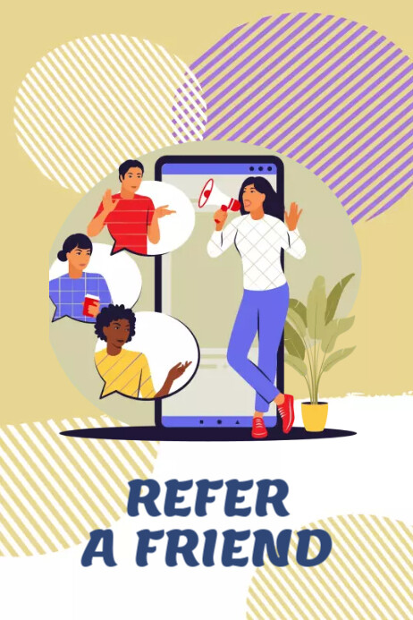 Refer A Friend Template PosterMyWall Refer A Friend Template PosterMyWall
