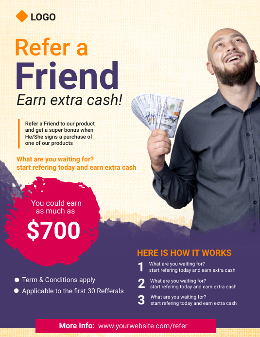 refer a friend Template PosterMyWall refer a friend Template PosterMyWall