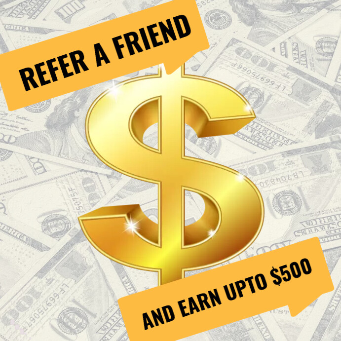 Refer a friend template PosterMyWall Refer a friend template PosterMyWall
