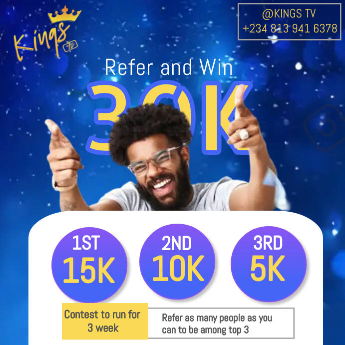 Referral contest post Templat | PosterMyWall