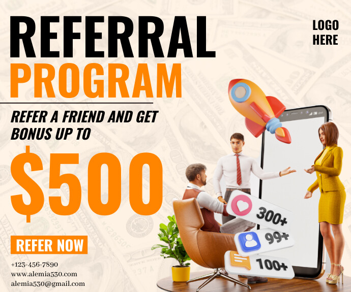 Referred Client Copy of Referral | PosterMyWall