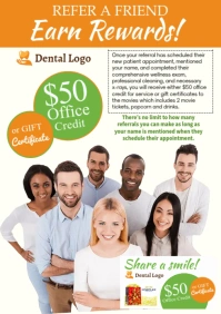 Referral Poster A4 template