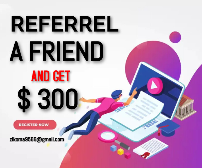 Referral Ranking Design referral program, small business Template | PosterMyWall