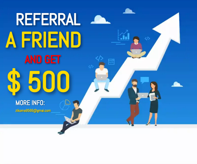 referral program, small business 中矩形广告 template