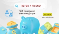 Referral program advertising templates Etiqueta