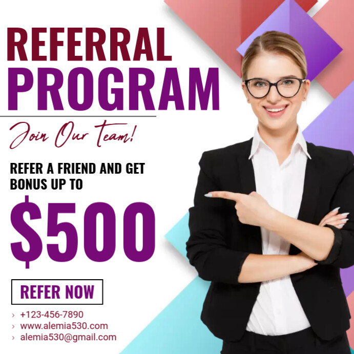 Referral Program Template | PosterMyWall