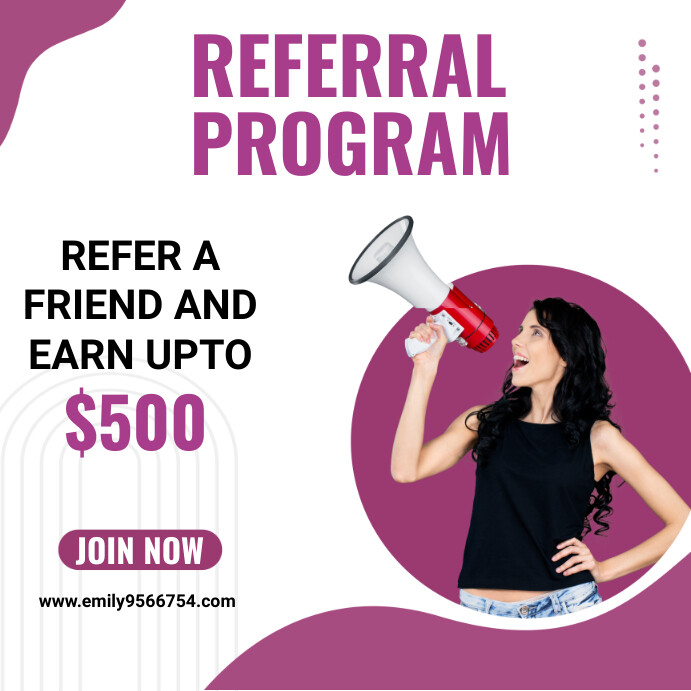 Referral program Template | PosterMyWall