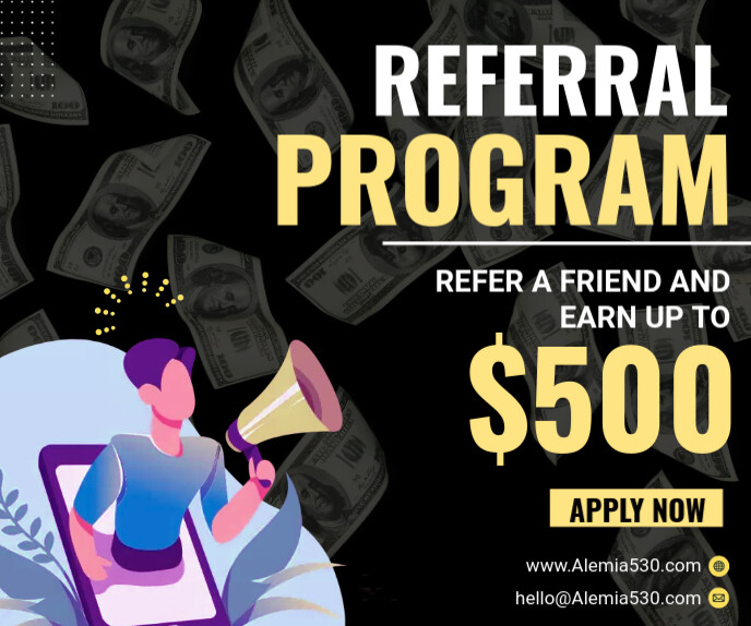 Referral Ranking Design Referral Program Template | PosterMyWall
