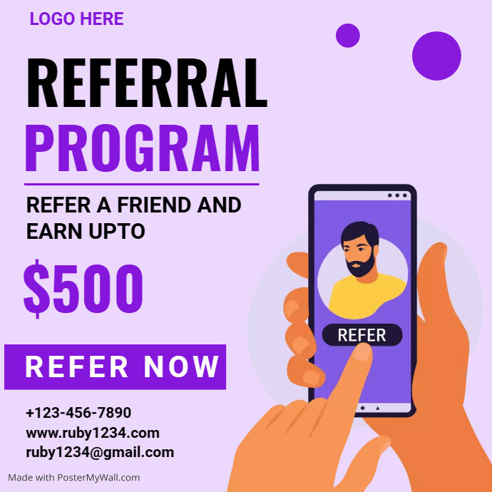 Referral program Template | PosterMyWall