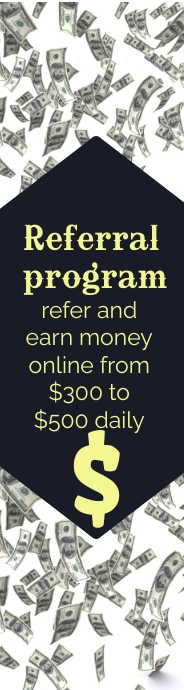Referral program Arranha-céu largo template
