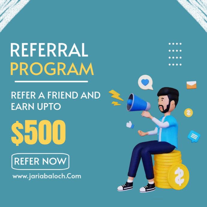 Referral program Template | PosterMyWall