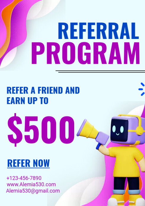 Referral Program Template | PosterMyWall