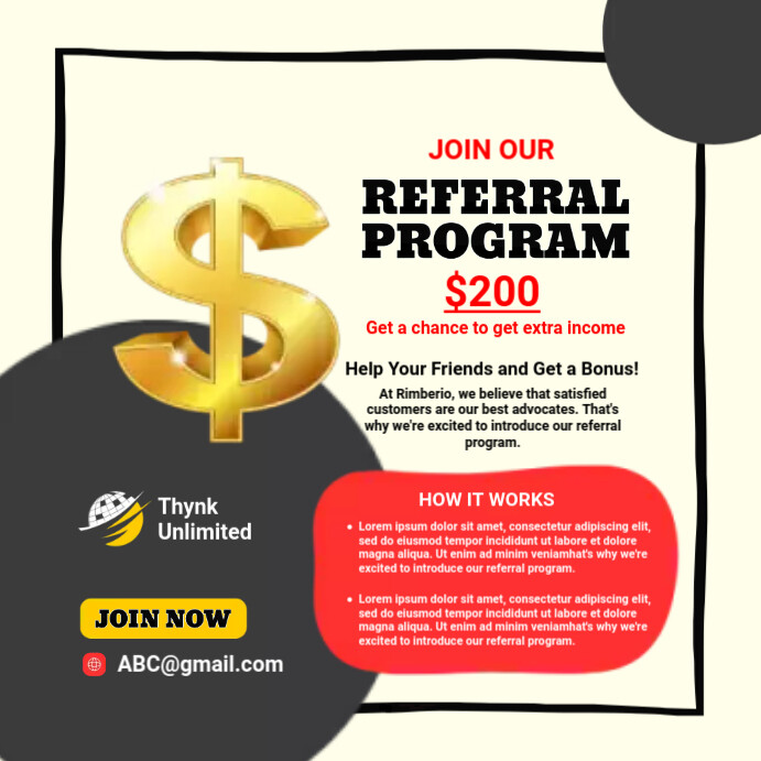 Referral program Template | PosterMyWall