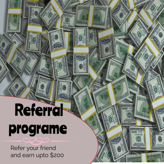 Referral program Instagram Post template