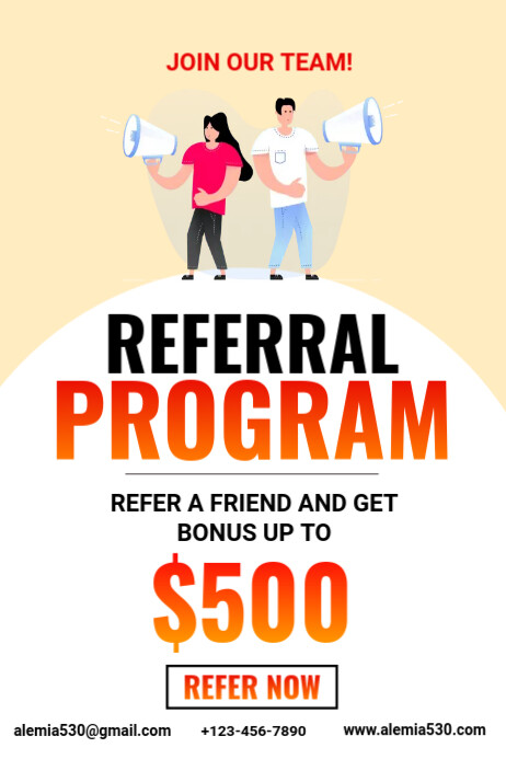 Referral program Template | PosterMyWall
