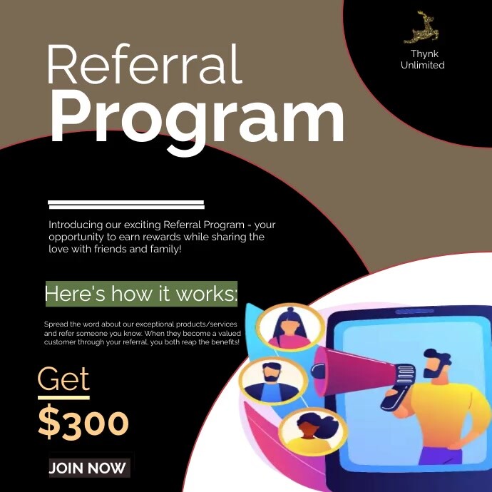 Referral Program Message Instagram template