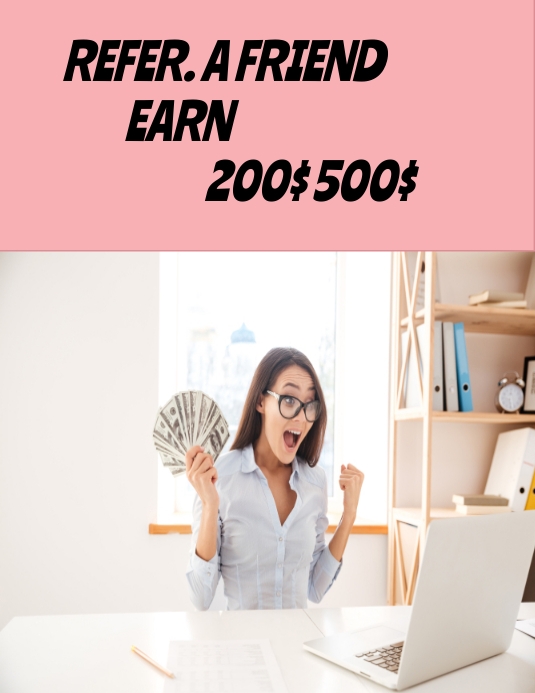 Referral program Flyer (US Letter) template