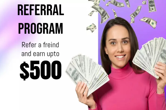 Referral Program Label template
