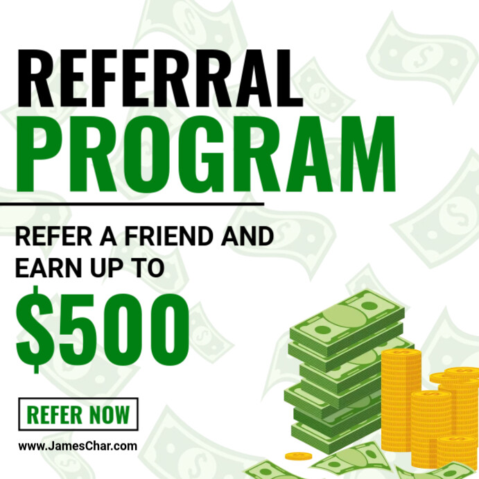 Referral program Template PosterMyWall