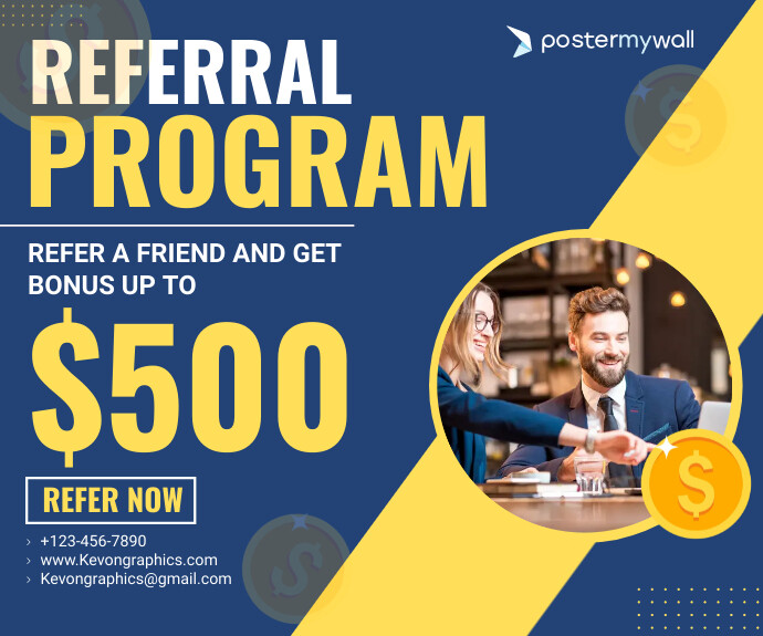 Referral Program Template | PosterMyWall
