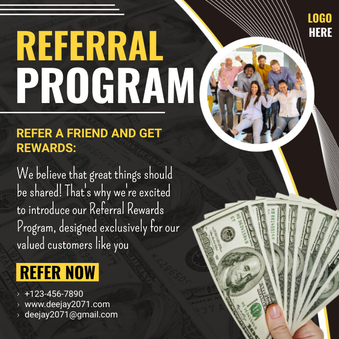 Referral Ranking Design Plantilla de Referral Program | PosterMyWall