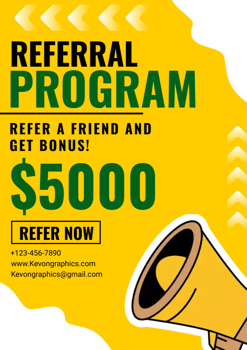 Referral Program Template | PosterMyWall