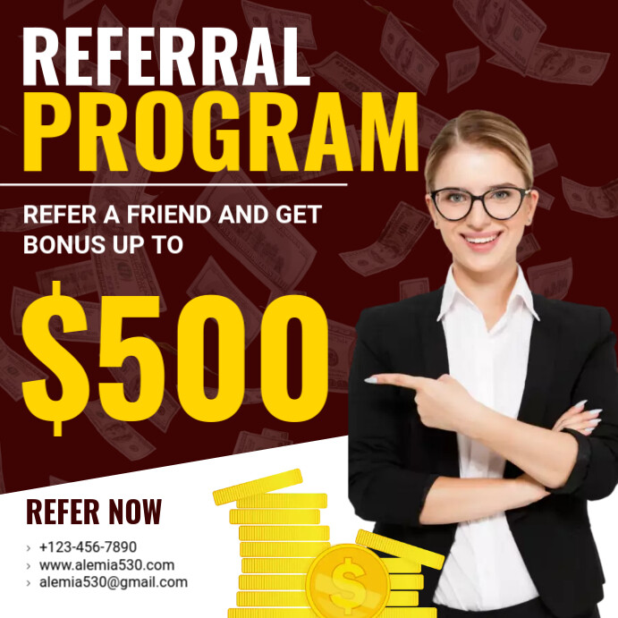 Referral Program Template | PosterMyWall