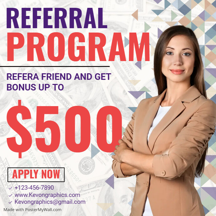 Referral Program Template | PosterMyWall