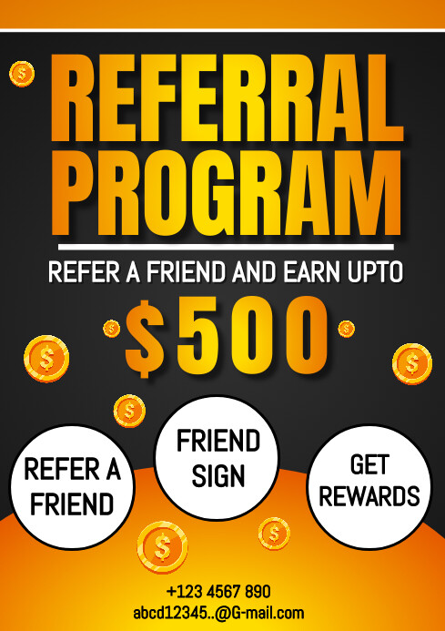 Referral program Template | PosterMyWall