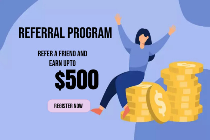 Referral Ranking Design Referral Program Template | PosterMyWall
