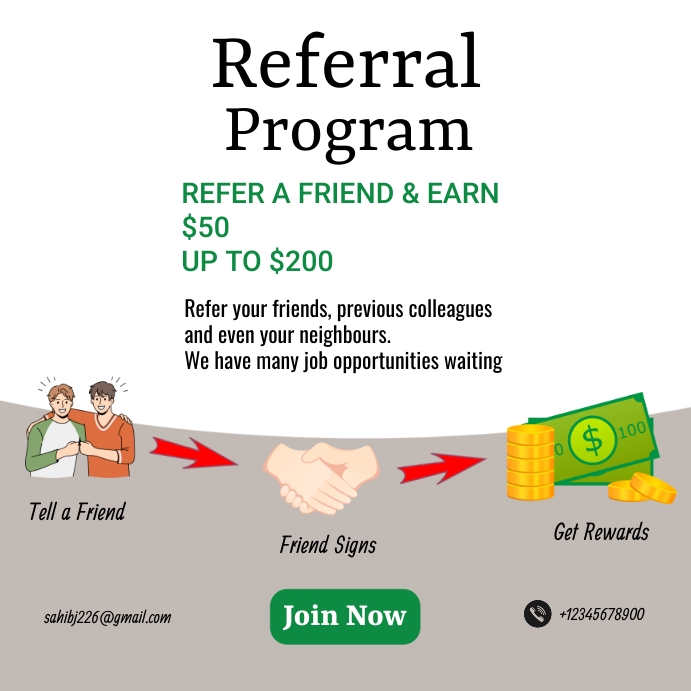 Referral Program Template | PosterMyWall