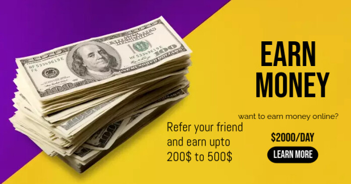 Referral Program Facebook Shared Image template