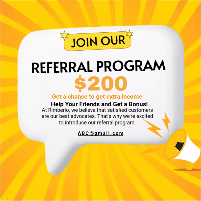 Referral program Template | PosterMyWall